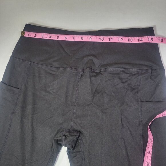 Empetua Black High Waisted Active Control Leggings #41402 Size XL - Picture 3 of 6